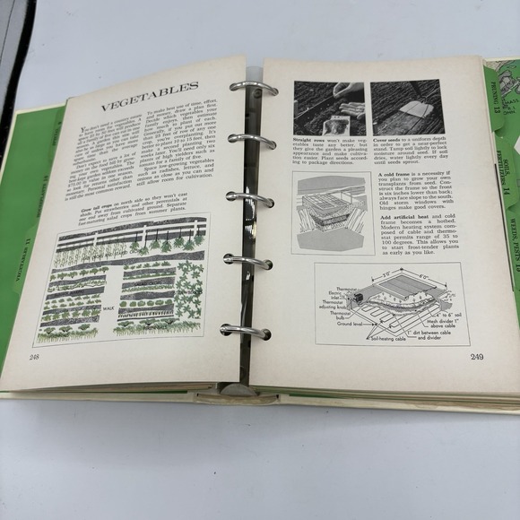 Better Homes & Gardens New Garden Book 5 Ring Hard Binder 3 Edition 1968 Vintage - Picture 14 of 15